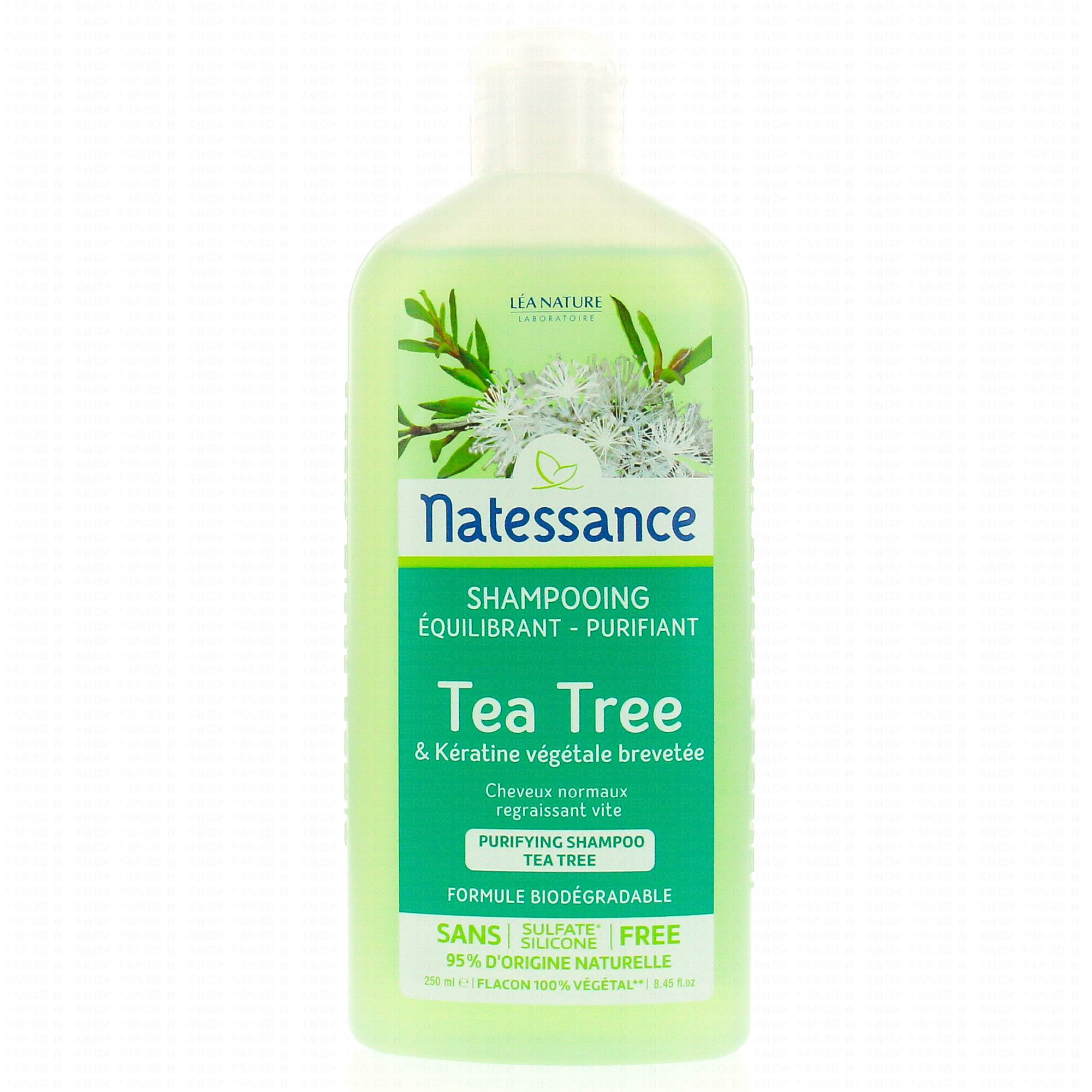 Shampooing purifiant tea tree et kératine végétale - Natessance