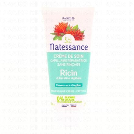 NATESSANCE Soin capillaire à l'huile de ricin tube 100ml