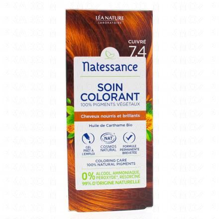 NATESSANCE Soin colorant cuivré n°7.4