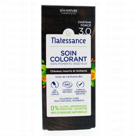 NATESSANCE Soin coloration châtain foncé n°3.0