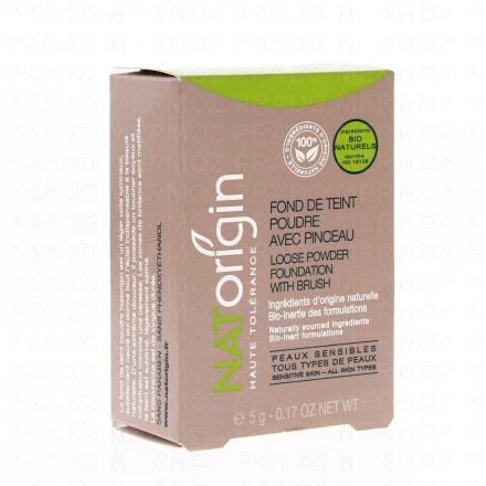 NATORIGIN Fond de teint poudre bio avec pinceau (n°13 beige)