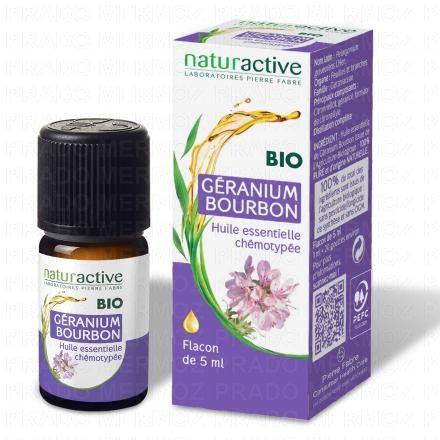 NATURACTIVE Huile Essentielle Bio Géranium Bourbon flacon 5ml