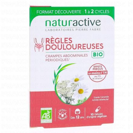 NATURACTIVE Règles douloureuses Bio 10 gélules