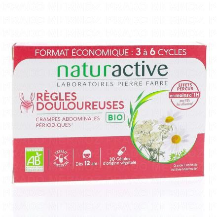 NATURACTIVE Règles douloureuses Bio 30 gélules