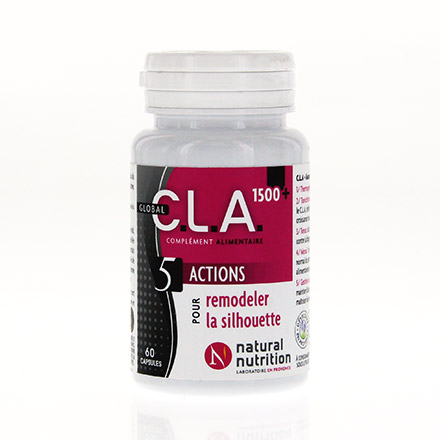 NATURAL NUTRITION C.L.A 1500 pot de 60 capsules