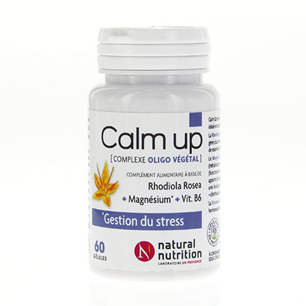 NATURAL NUTRITION Calm up pot de 60 gélules