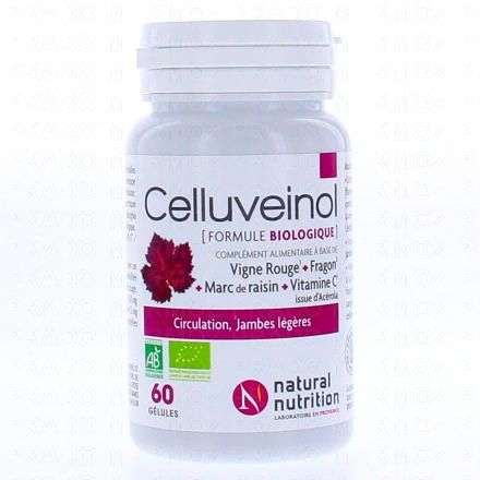 NATURAL NUTRITION Celluveinol circulation, jambes légères x60 gélules