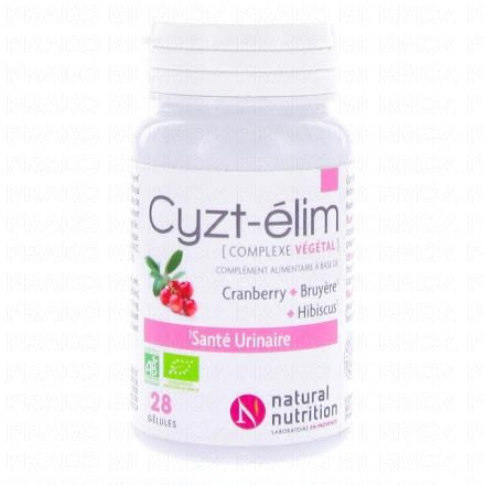 NATURAL NUTRITION Cyzt-élim 28 gélules