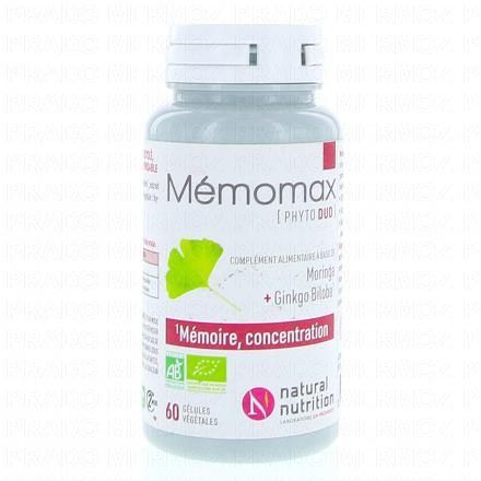 NATURAL NUTRITION Mémomax x60 gélules