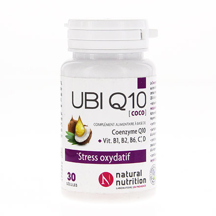 NATURAL NUTRITION Ubi Q10 pot de 30 gélules