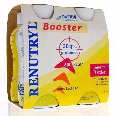 NESTLE Renutryl Booster saveur fraise 4x300ml