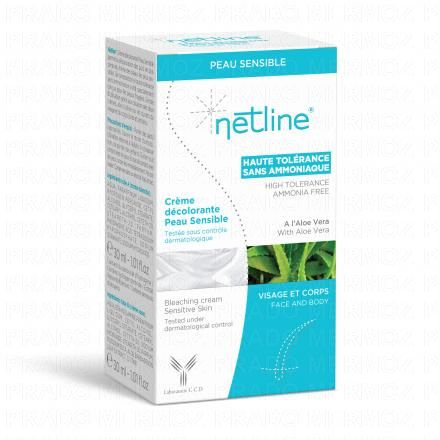 NETLINE Crème décolorante peau sensible 2 tubes 30ml