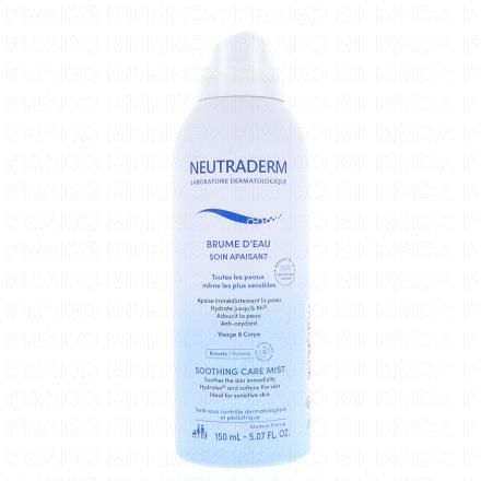 NEUTRADERM Brume d'eau soin apaisant 150ml