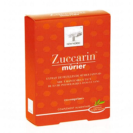 NEW NORDIC Zaccarin murier (boîte 120 comprimés)