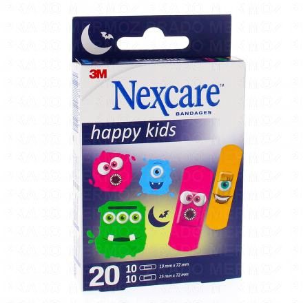 NEXCARE Pansements Happy Kids 20 pansements montres