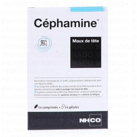 NHCO C&eacute;phamine Maux de T&ecirc;te x14 comprim&eacute;s + 14 g&eacute;lules