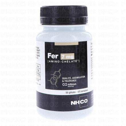 NHCO Min&eacute;raux amino-chelates - Fer 7mg (56 g&eacute;lules)