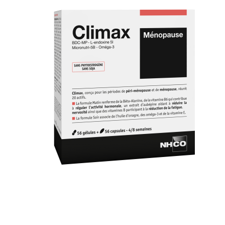 NHCO Santé - Climax Ménopause 56 gélules + 56 capsules marines