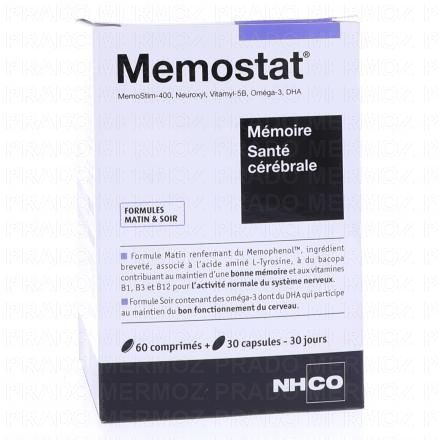 NHCO Santé - Memostat Mémoire Santé cérébrale (60 comprimés)