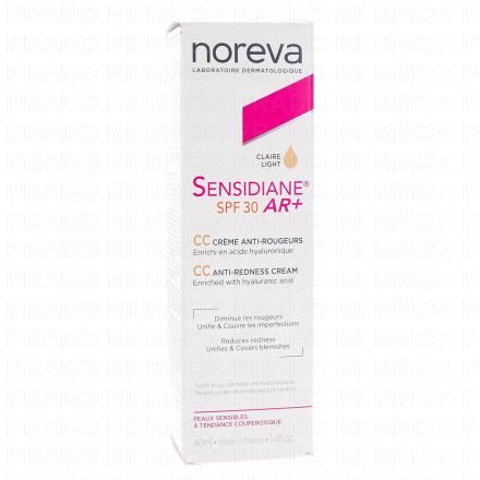 Sensidiane AR+ CC crème anti rougeurs Light SPF30 Tube 40ml 2