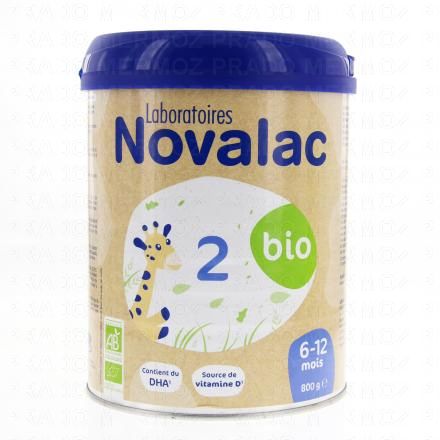 NOVALAC Lait 2ème Age bio 6-12 mois 800g