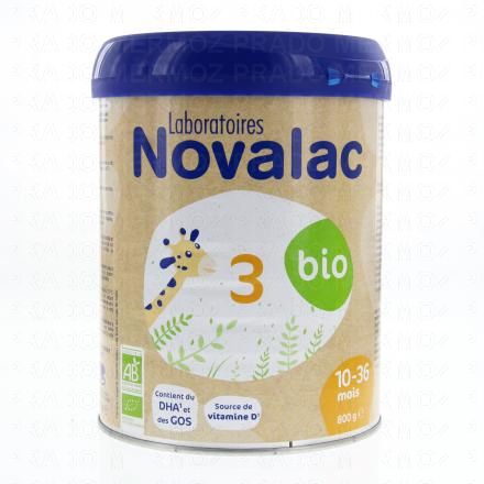 NOVALAC Lait 3ème Age bio 10-36 mois 800g