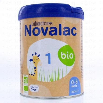 NOVALAC Lait bio 1er Age 0-6 mois 800g