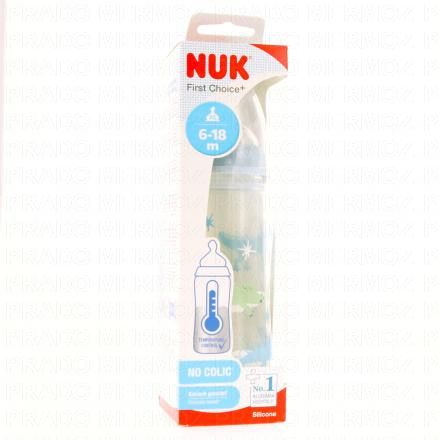 NUK Biberon First Choice + 6-18 mois 360ml (crocodile)