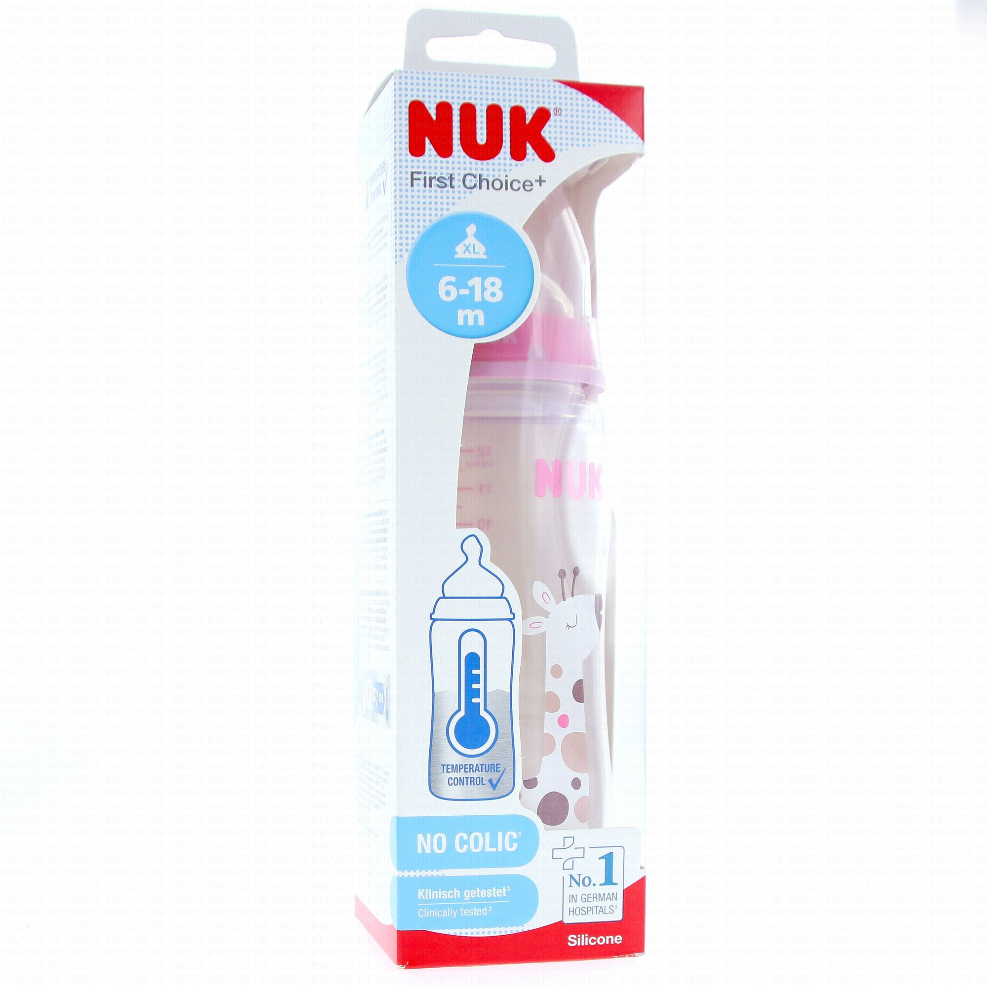 NUK Biberon First Choice + 6-18 mois 360ml - Parapharmacie Prado Mermoz