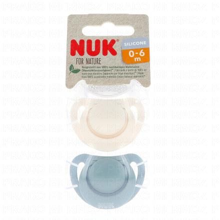 For nature Sucettes x2 0-6mois eucalyptus