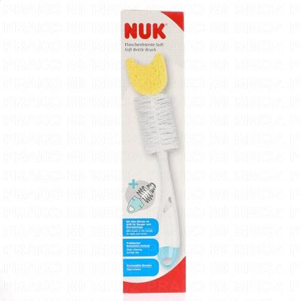 NUK Goupillon 2 en 1 bout &eacute;ponge