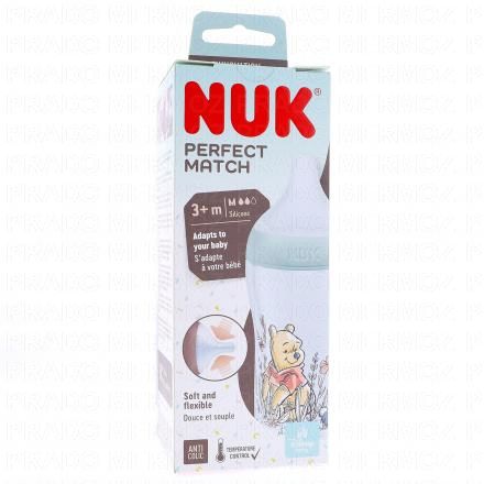 NUK Perfect Match - Biberon +3mois 260 ml (winnie l'ourson)