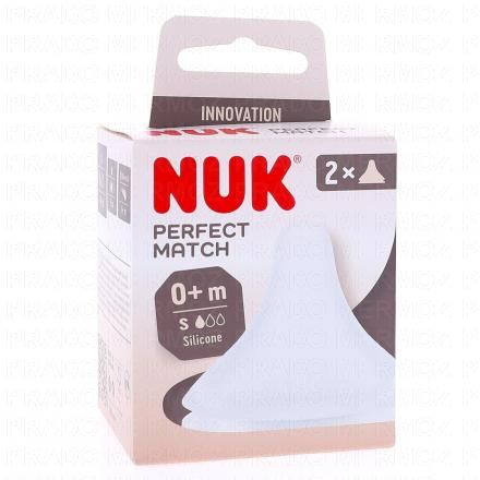 NUK Perfect Match - Tètines en silicone souple (taille s)