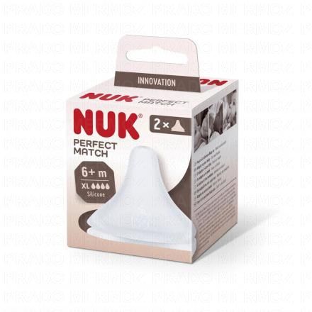 Perfect Match - Tètines en silicone souple taille xl