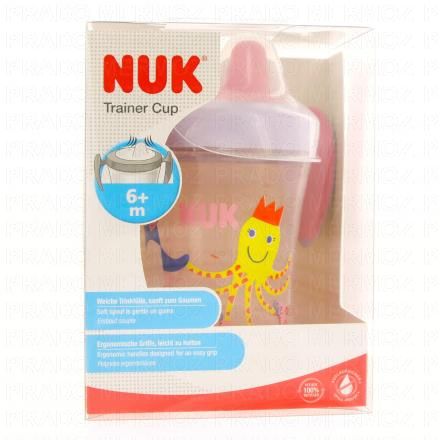 NUK Trainer cup - Tasse d'apprentissage +6mois 230ml (rose)