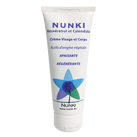 NUNKI Crème visage et corps resveratrol et calendula tube 75ml