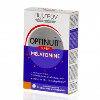 NUTREOV Optinuit flash mélatonine 30 comprimés.