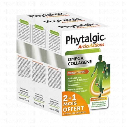 NUTREOV Phytalgic Articulations Omega Collagène lot 3x60 capsules