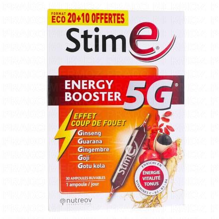 Stim E Energy Booster 5G 20 ampoules + 10 offertes