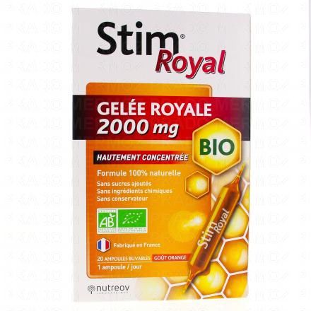 NUTREOV Stim Royal Gelée Royale 2000mg Bio 20 ampoules