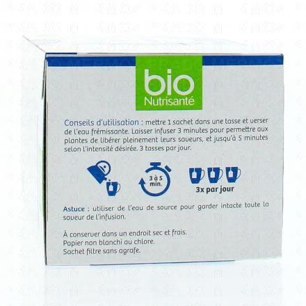 NUTRISANTÉ Infusion bio sommeil 20 sachets