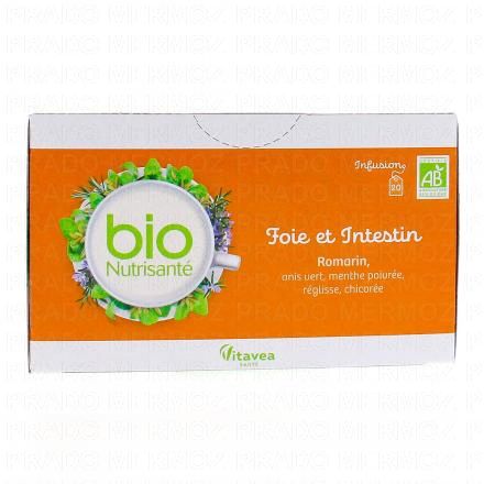 NUTRISANTE Infusion Bio Foie et intestin Romarin 20 sachets 1.85g