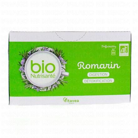 NUTRISANTE Infusion Bio Romarin Digestion Detoxification 20 sachets de 1.6g