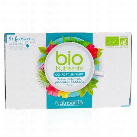 NUTRISANTE Infusion bio Confort urinaire frêne, hibiscus, pissenlit, bardane 20 sachets