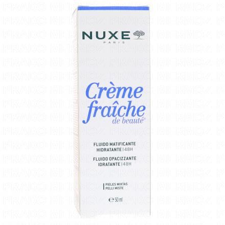 NUXE Crème fraîche de beauté fluide matifiant hydratant 48h tube 50ml