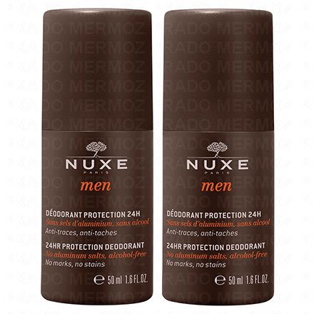 NUXE Men deodorant protection 24 roll-on (lot de 2)