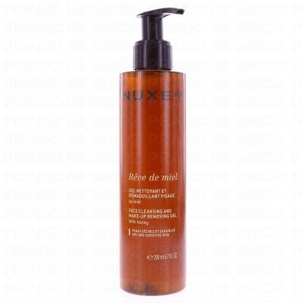 NUXE R&ecirc;ve de Miel - Gel nettoyant et d&eacute;maquillant 200ml