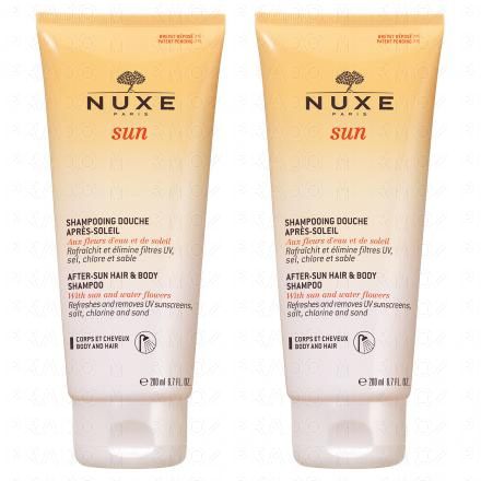 NUXE Sun shampooing douche après-soleil x2