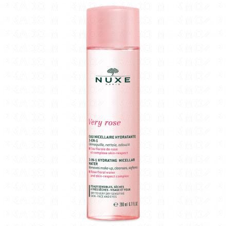 NUXE Very Rose Eau micellaire hydratante 3-en-1 peaux sensibles (200ml)
