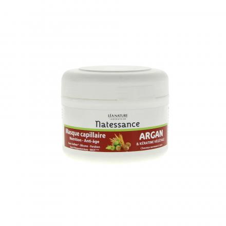 Natessance Masque capillaire Argan & Kératine végétale pot 200ml